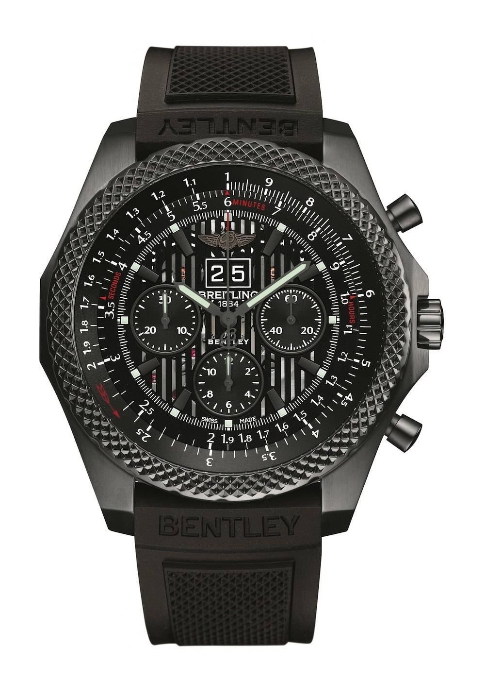 Breitling for Bentley 6.75 Midnight Carbon_On White