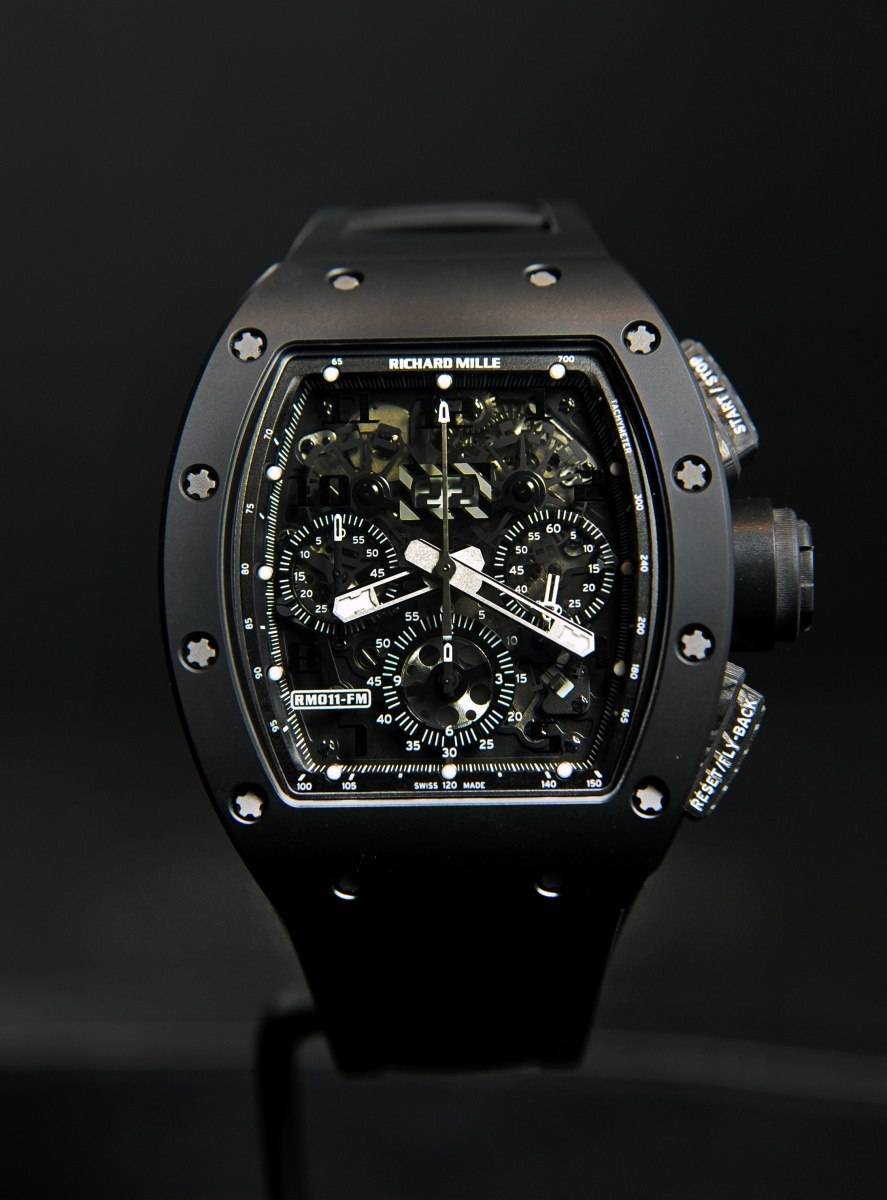 Richard Mille RM 011 Automatic Flyback Chronograph Black Phantom Watch Richard Mille RM 011 Automatic Flyback Chronograph Black Phantom Watch