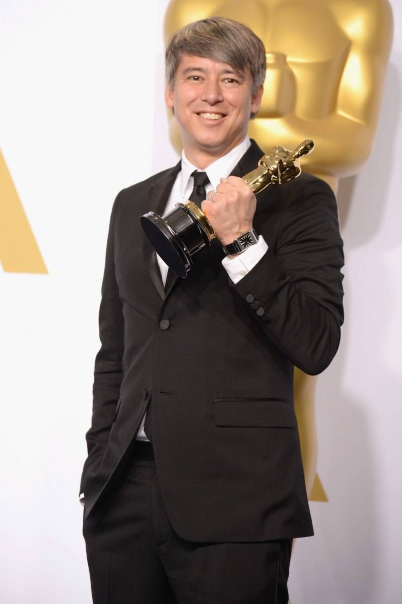 Tom Cross wearing Jaeger-LeCoultre picked up his first Oscar