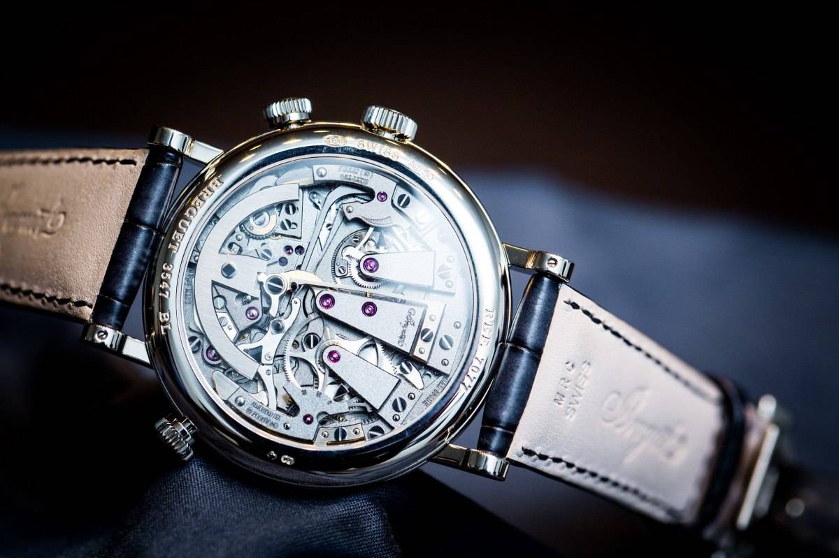 Breguet 7077 La Tradition Chronograph Indépendant Watch Baselworld 2015 Back