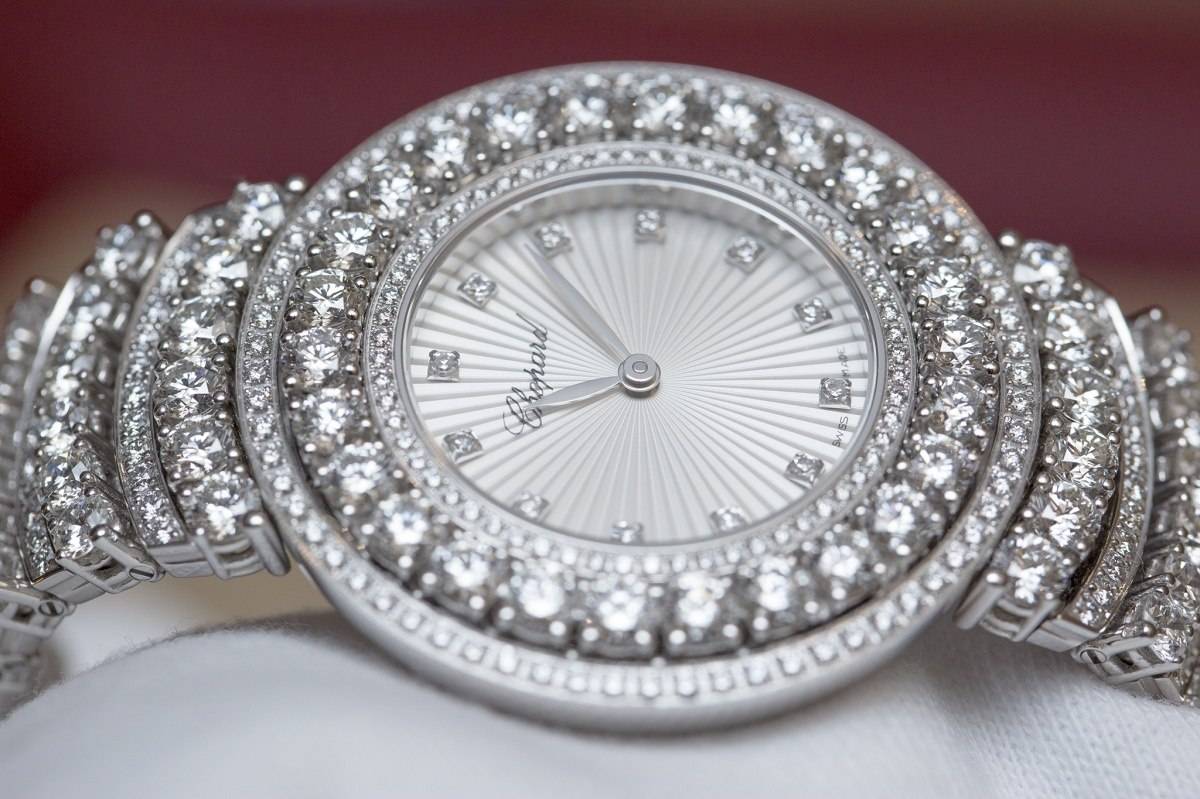 Chopard L’Heure du Diamant Pavé White Gold Watch Baselworld 2015 Dial