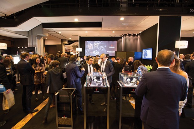 The crowd at the Salon Belles Montres in Paris.
