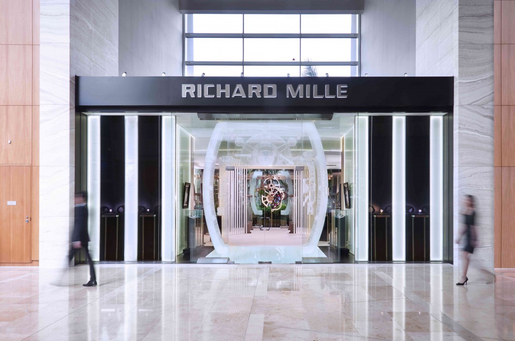 Richard Mille relocates its boutique at Marina Bay Sands from the shopping mall to the hotel lobby