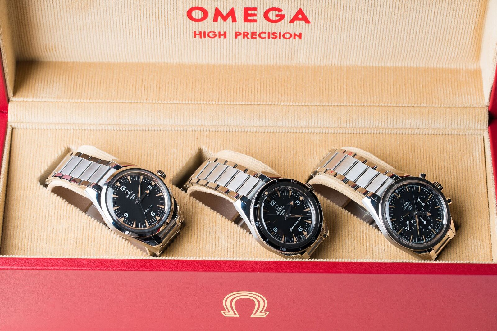 Omega's Trilogy Sets also brings back the smaller sizes of yesteryear