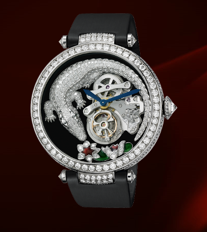 Crocodile Decoration Tourbillon Watch