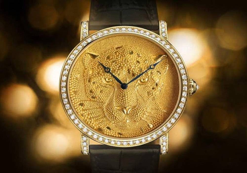 Carmelo Anthony’s Haute Time Watch of the Day:  Cartier Rotonde de Cartier Panther with Granulation