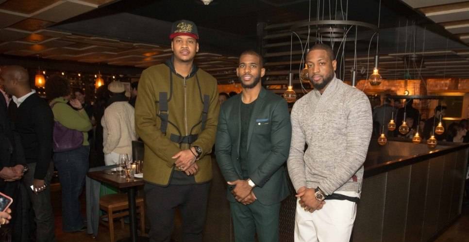Carmelo Anthony, Dwyane Wade and Chris Paul Host All-Star Dinner