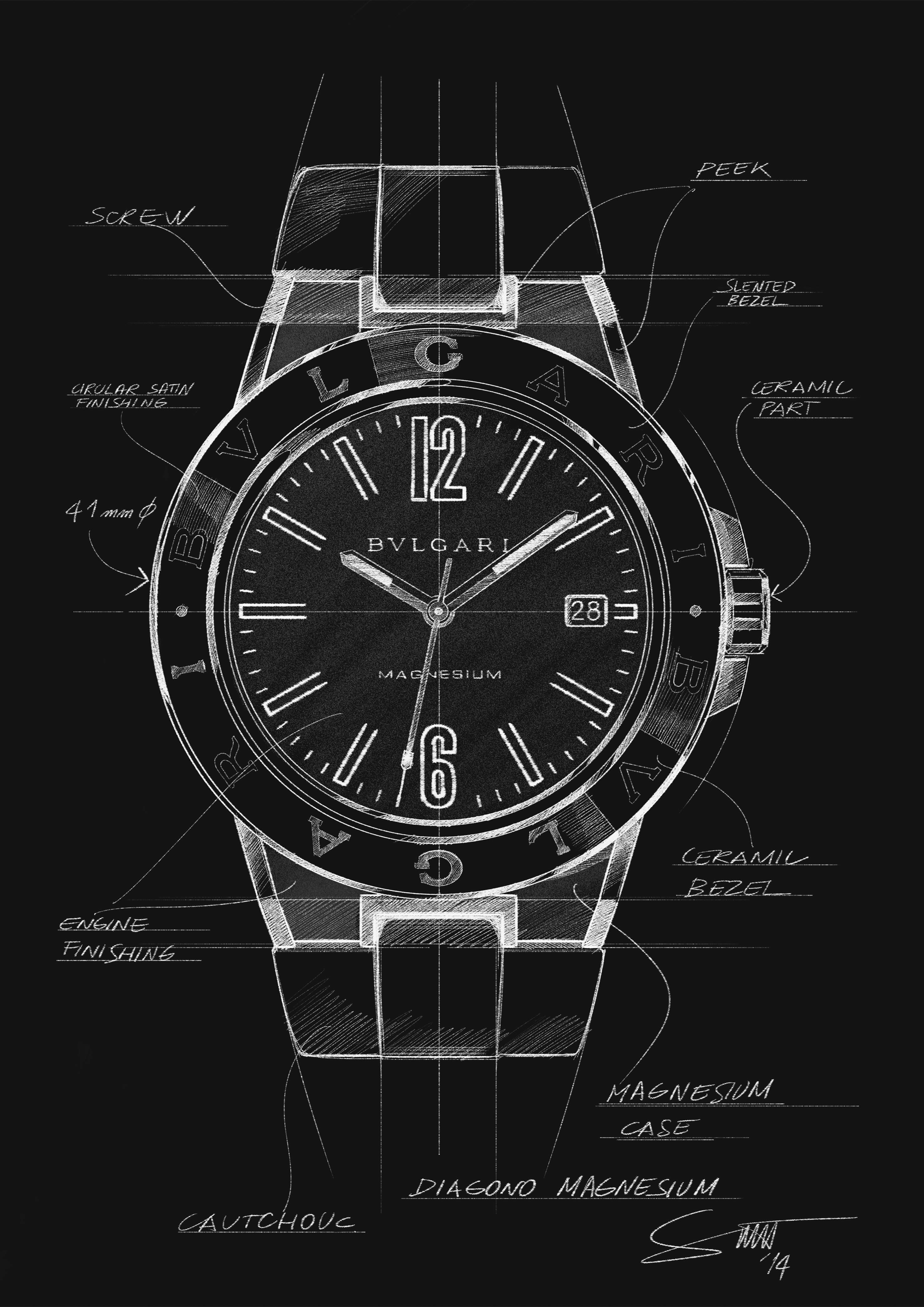 The Bulgari Diagono Magnesium Concept Watch Is Not A Smartwatch