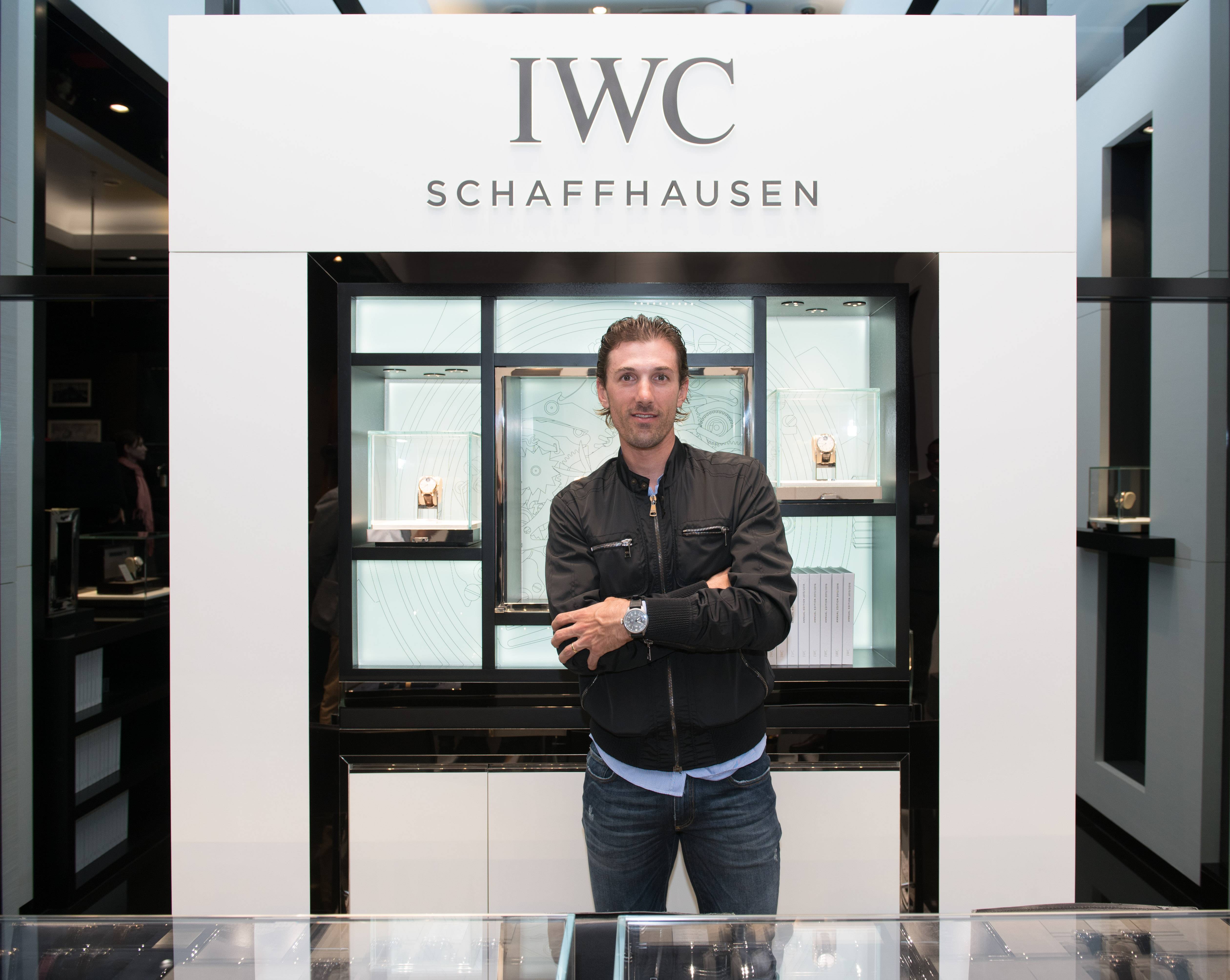 Professional Cyclist Fabian Cancellara Visits IWC Boutique In Dubai