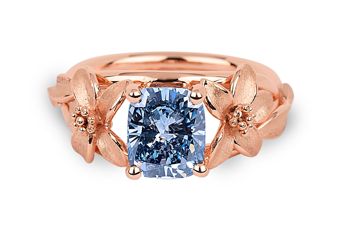 World of Diamonds Releases $2+ Million “The Jane Seymour” Blue Diamond Ring for Sale