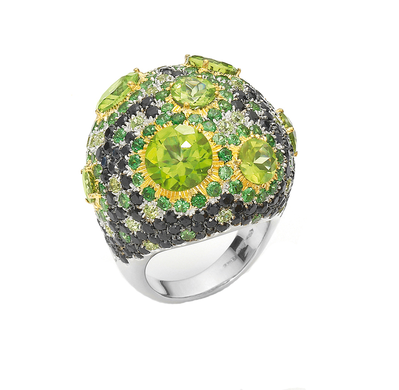 Four Jewelry Designs that Embrace the Pantone Color of the Year, Greenery