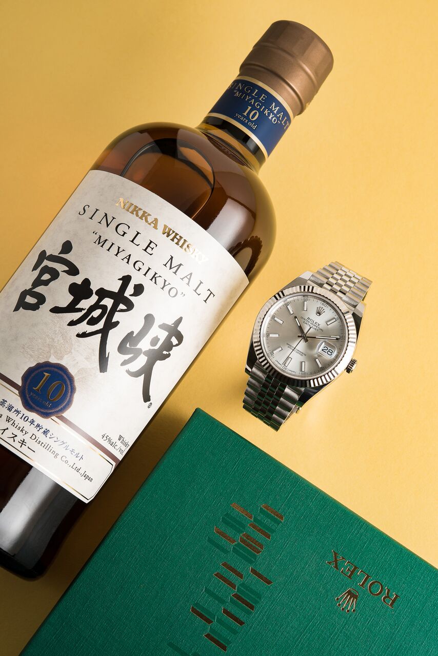 Watches & Whisky: Nikka Miyagikyo 10 + Rolex DateJust 41