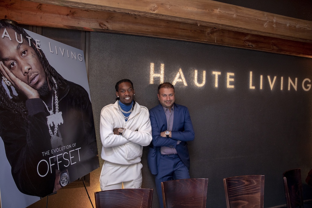Haute Living Celebrates Offset Cover Launch With Intimate Dinner On Super Bowl Eve With Roger Dubuis, Louis XIII & JetSmarter