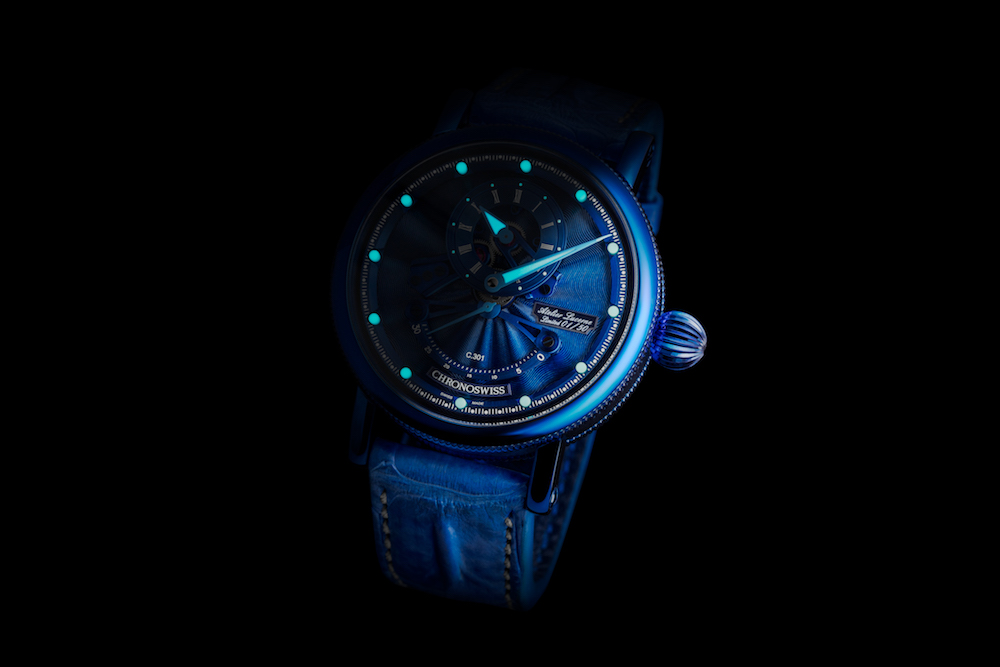 Chronoswiss Takes Blue To The Next Level With The Flying Grand Regulator Open Gear ReSec