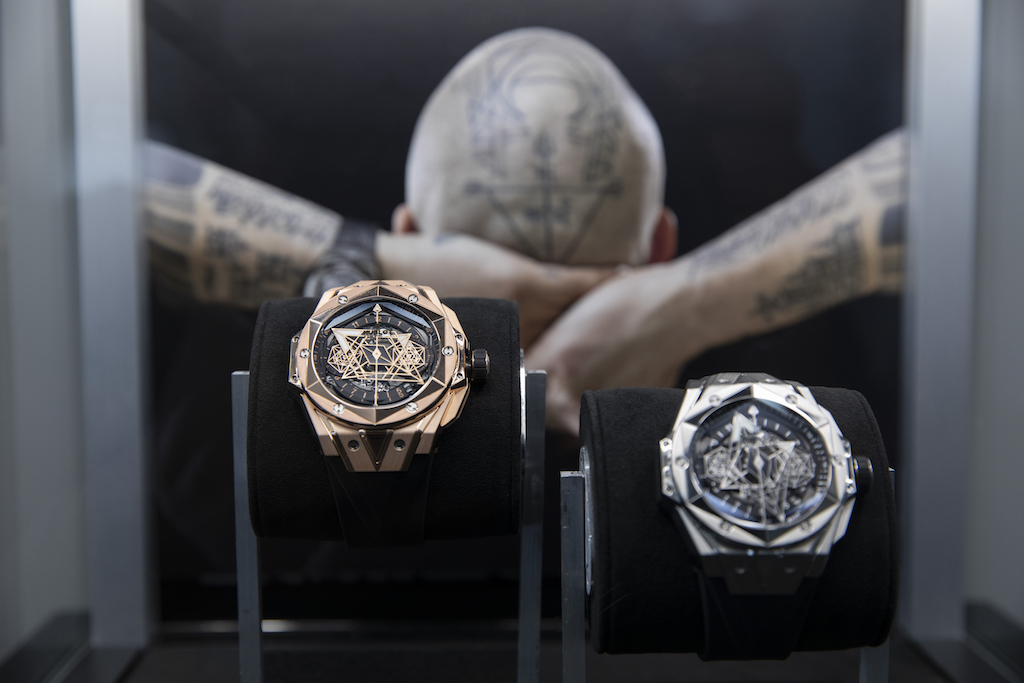 Hublot Releases Big Bang Sang Bleu II With Maxime Plescia-Büchi At His New Tattoo Studio In LA