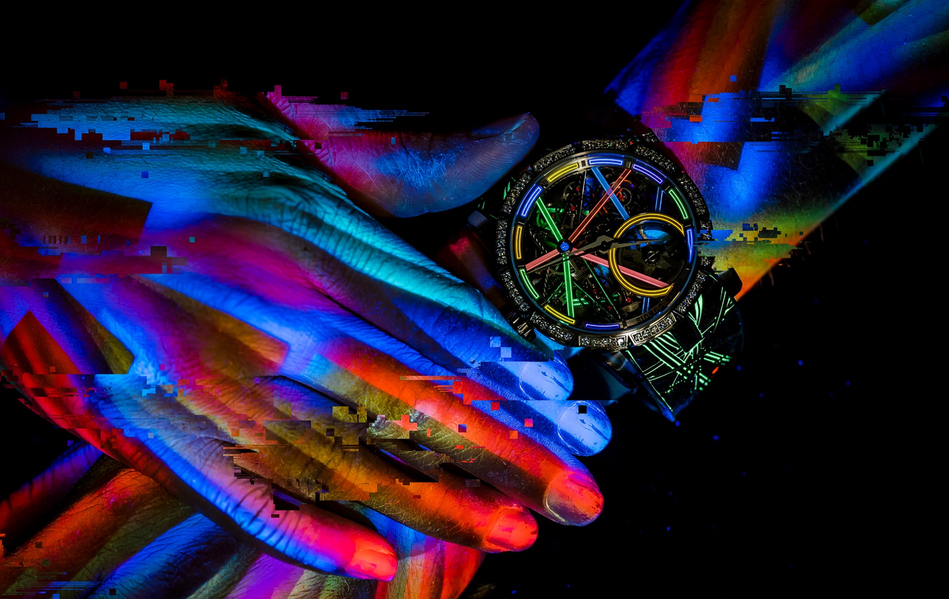 Roger Dubuis Pays Hommage To Vibrant City Lights With The New Excalibur Blacklight