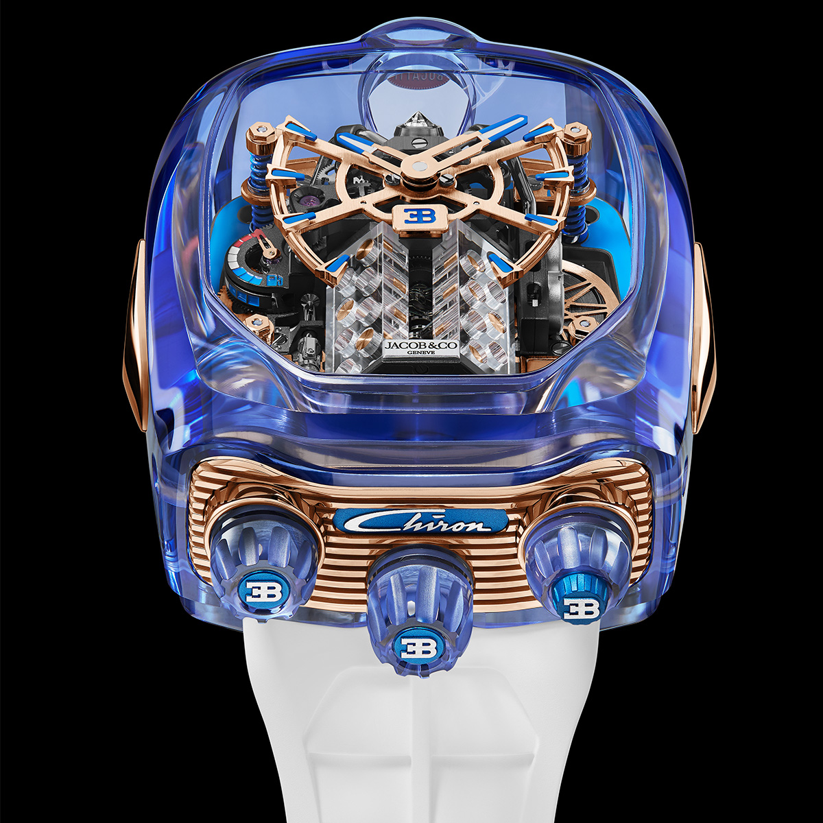 Jacob & Co.’s New Bugatti Chiron Tourbillon Mimics The Iconic 16-Cylinder Engine