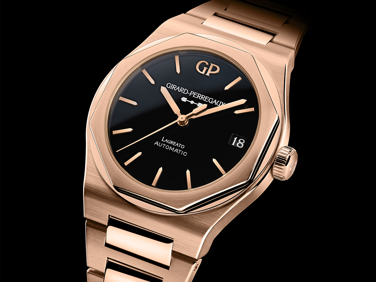 Watch Of The Week: The New Girard-Perregaux Laureato Pink Gold And Onyx