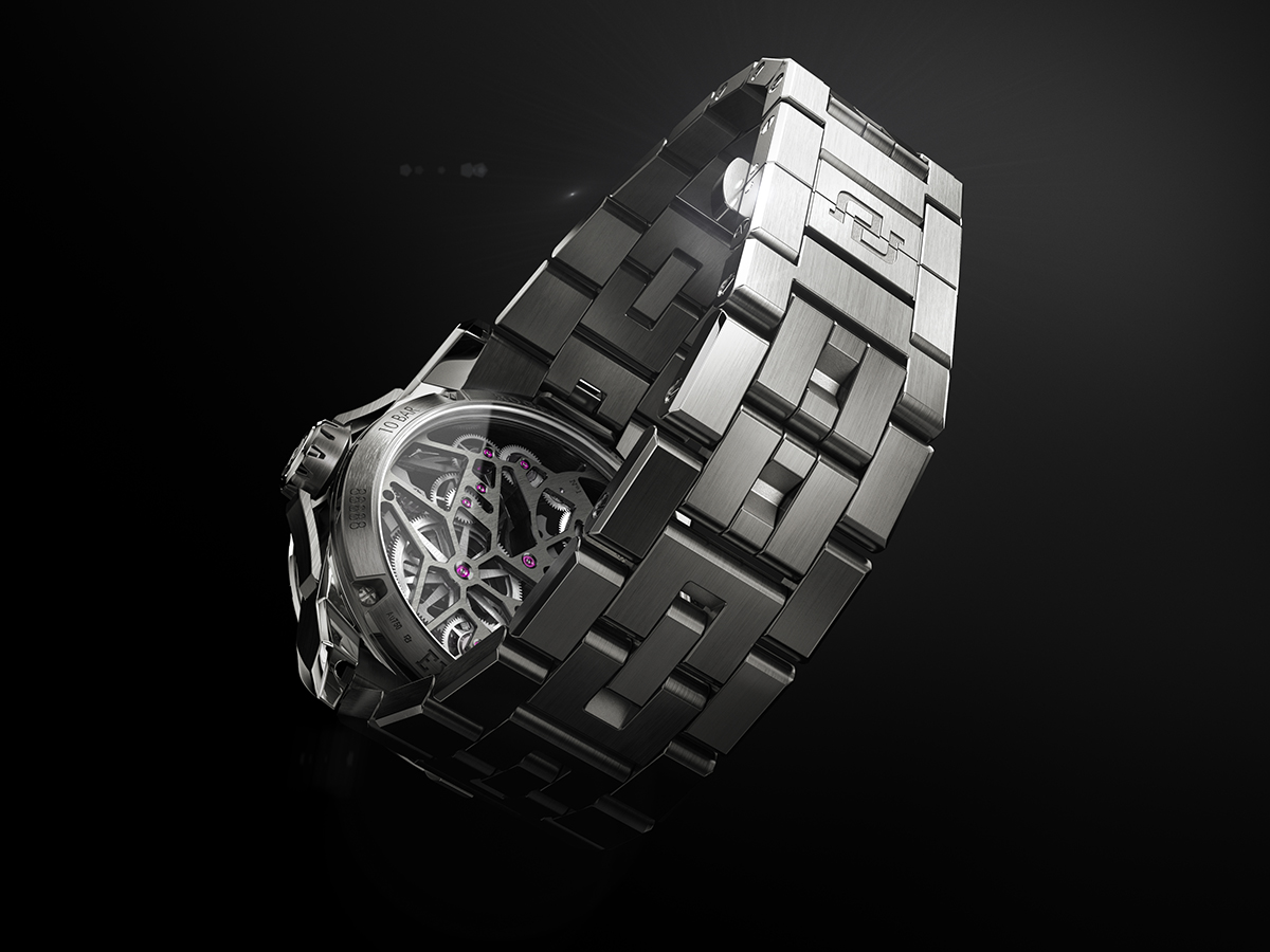 Roger Dubuis Experiments With Titanium In Its New Excalibur Monobalancier Titanium Timepiece