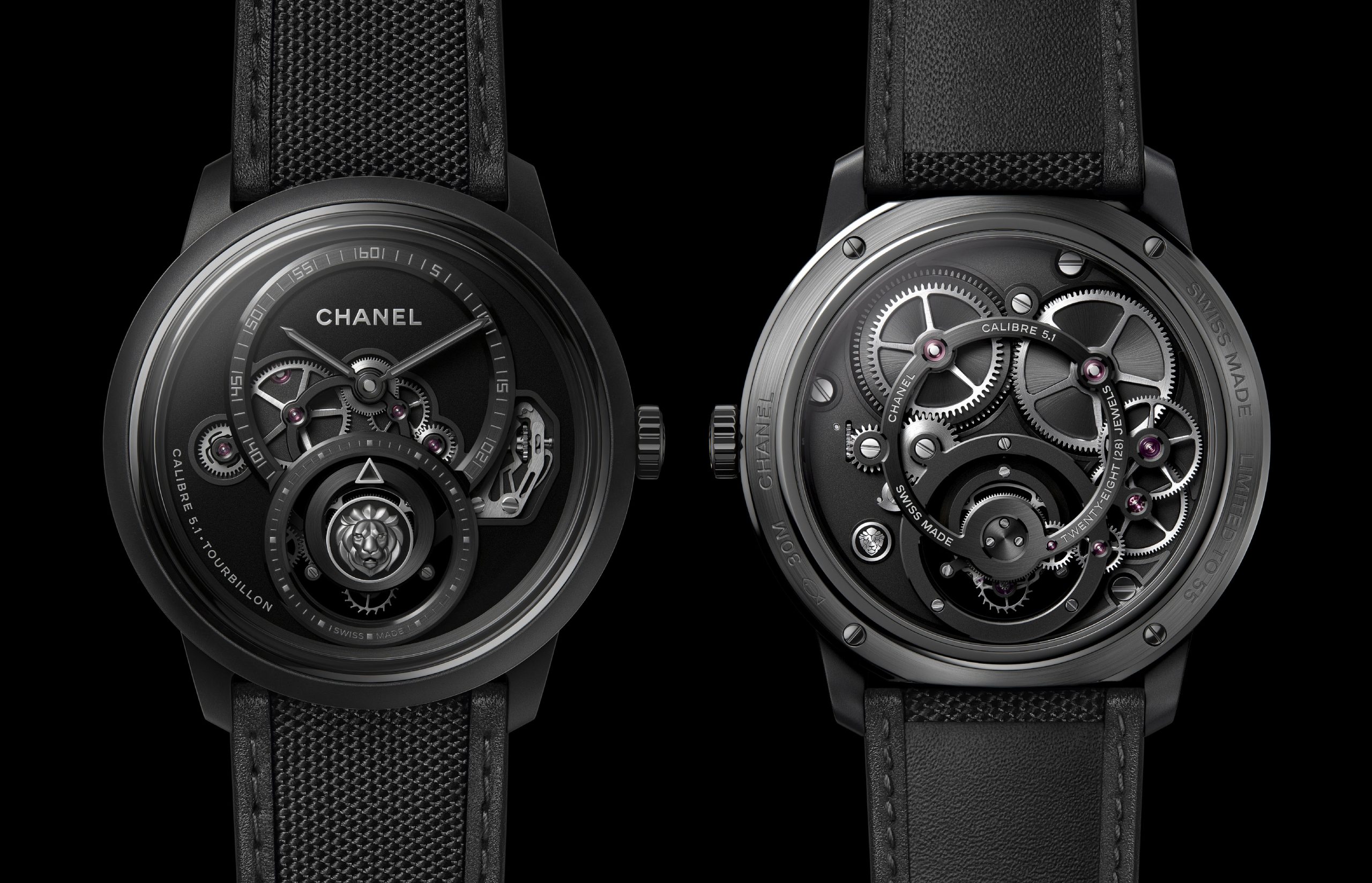 Chanel Debuts the Monsieur Lion Tourbillon Black Edition